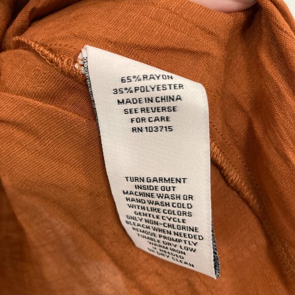 Nanette Lepore Terracotta Pleated Blouse - Picture 4 of 10